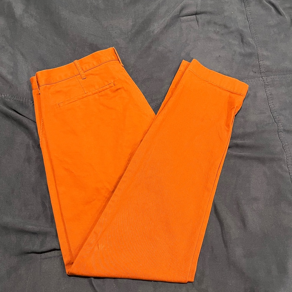 J. Crew | Driggs Skinny Chinos | Burnt Orange | 34x34 | EUC